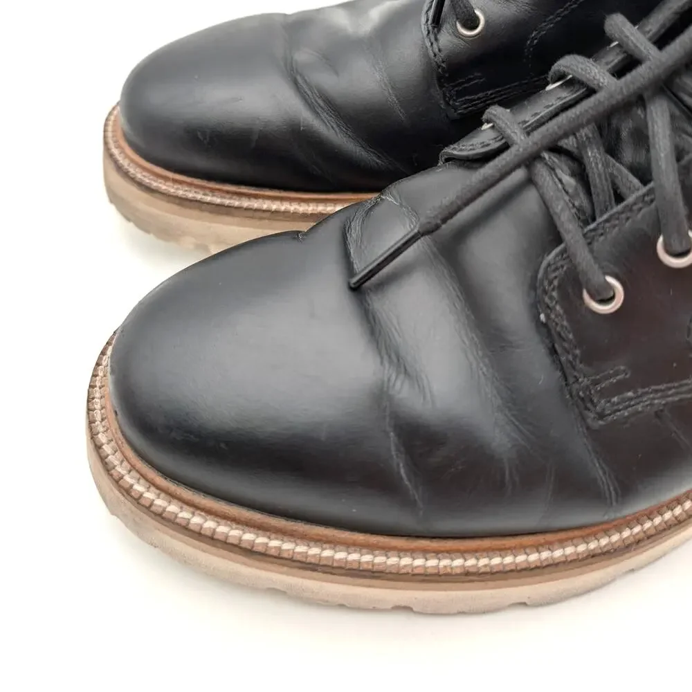 Cole Haan American Classic Waterproof Plain Toe Boot Mens Black Sz US7.5M EU40.5